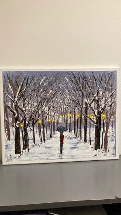 Acrylic Figurative Landscape Artwork on Canvas
