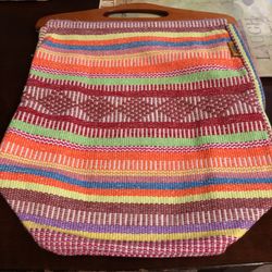 Piinzon Hand Woven Purse with Wood Handle