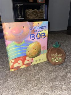 A Coconut Named Bob book with zippered Bob coconut