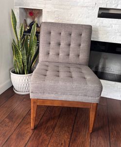 Mid century Accent chair gray color