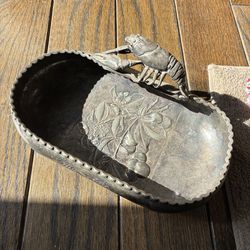 Antique Victorian silver plate ornate bowl