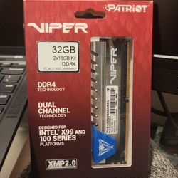 Patriot 32GB KIT 2X 16GB DDR4 2666Mhz