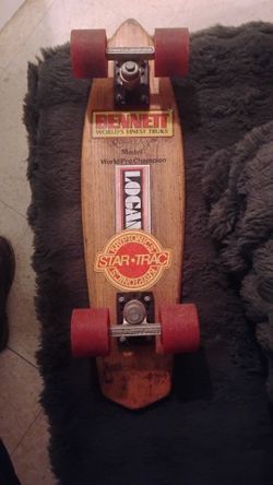 Vintage Logan Earth Ski Skateboard with Bennett Trucks