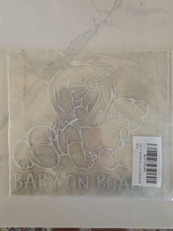 FREE Baby On Board Sticker - Never opened