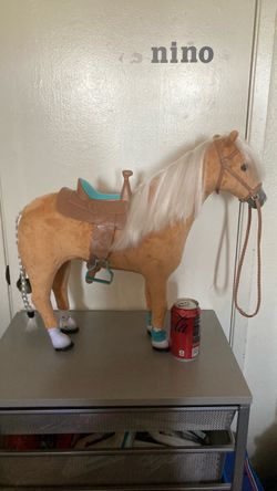Our Generation Doll Horse with Saddle and Accessories