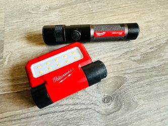Milwaukee rechargeable lights rover & flashlight $60 for both pick up only