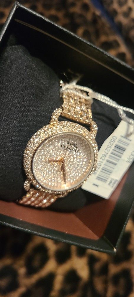 Coach Crystal Diamonds Watch