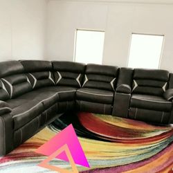 Brand New🔥 4 Piece Power Reclining Sectional 👍In Stock 💧free delivery to your door