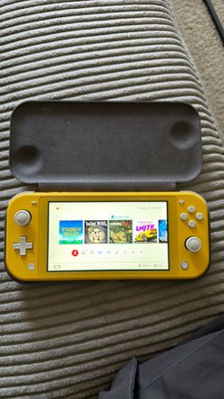 Switch Lite with Hardshell Case Perfect Condition