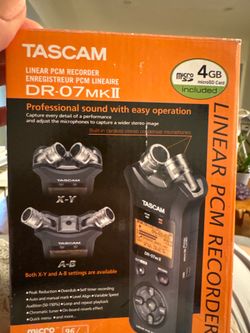 TASCAM DR-07MKII Portable Linear PCM Recorder w/ Box & microSD