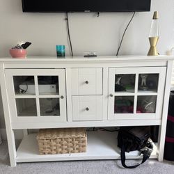 White Entertainment Center 