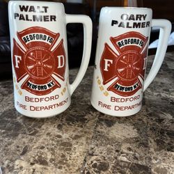 Rare Vintage Advertising Steins Mc Coy USA SIGNED