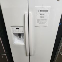 25.3 cu ft. Side by Side Refrigerator in Fingerprint Resistant Stainless Steel, Standard Depth