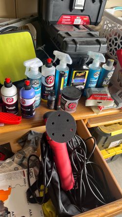 Adams polishes swirl killer 9mm polisher and graphene ceramic coat. extra pads complete paint correction ceramic coat kit