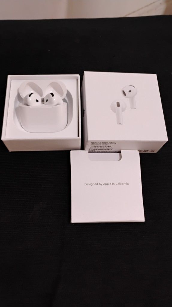 (Open Box Never Used) AirPods 4th Generation Earbuds Bluetooth Wireless