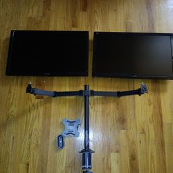 Monitors 24 Inch With 2 Monitor Stand Bracket 