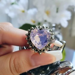 Natural Stone 925 Silver Ring 