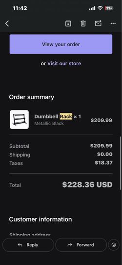 Rep fitness Dumbell rack