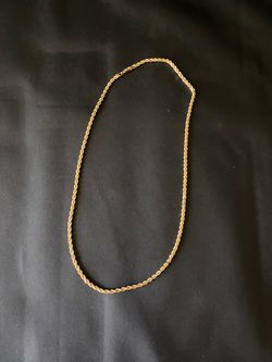 Solid 14k yellow gold rope chain 15 grams