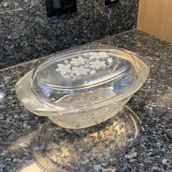 Vintage Princess House Fantasia 3-Qt Casserole Dish w/ Lid – Beautiful Crystal Pattern