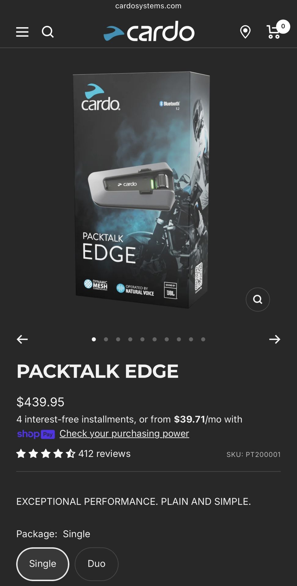 Cardo Packtalk Edge