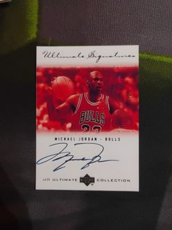 Michael Jordan Autographed Basketball Card Lot