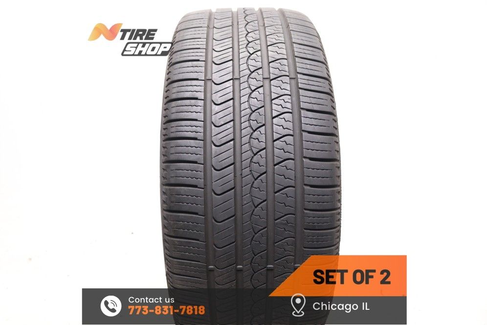 Set of 2 Used 9/32 235/40R19 96V Pirelli P7 AS Plus 3