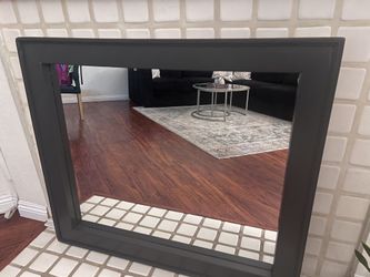 Large Wood Frame Mirror 