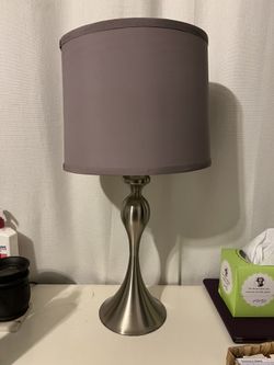 Silver Lamp and Shade