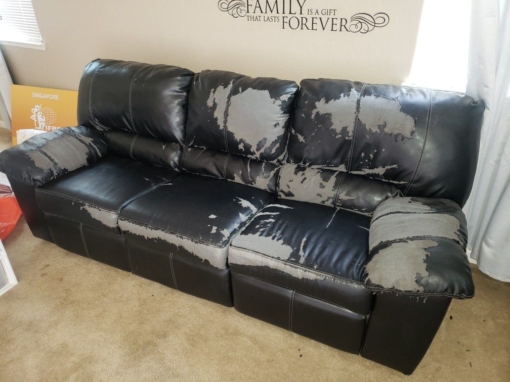 Free couch with reclining seats