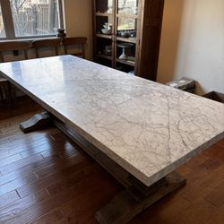 Marble Top Dining Table With Chairs
