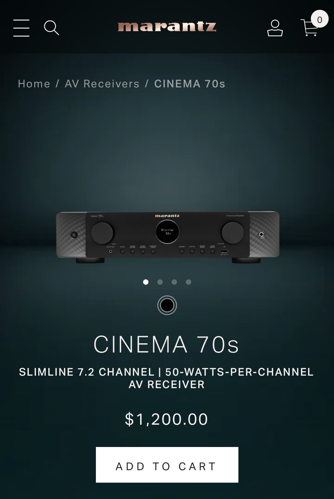 Marantz Cinema 70s, 8k AV Receiver