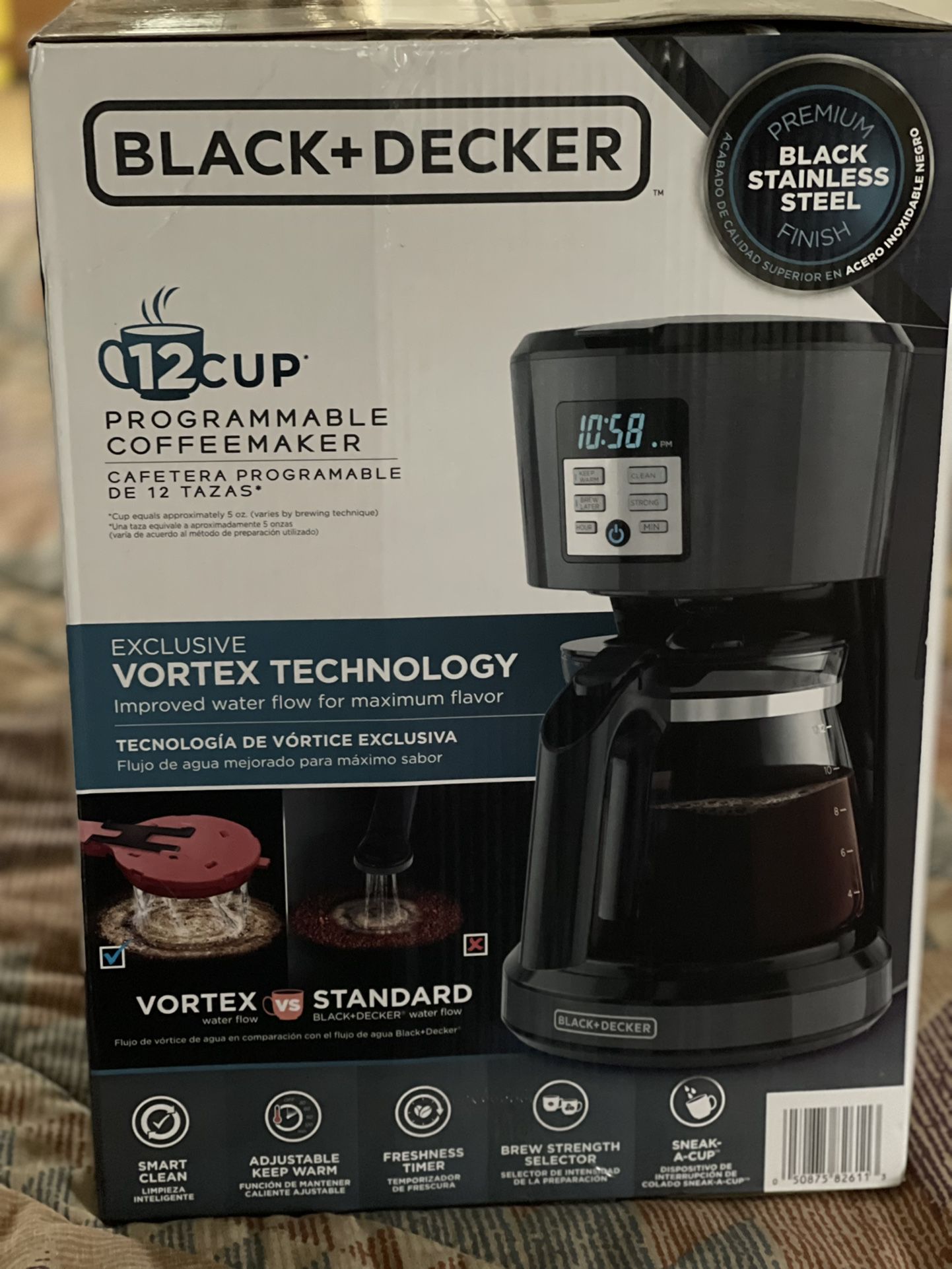 Brand New Black +Decker Coffee Maker 12 Cup 