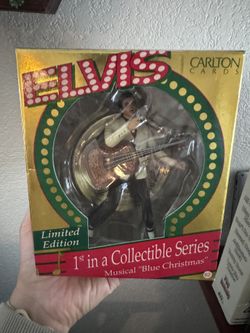 Elvis Limited Edition Musical Blue Christmas
