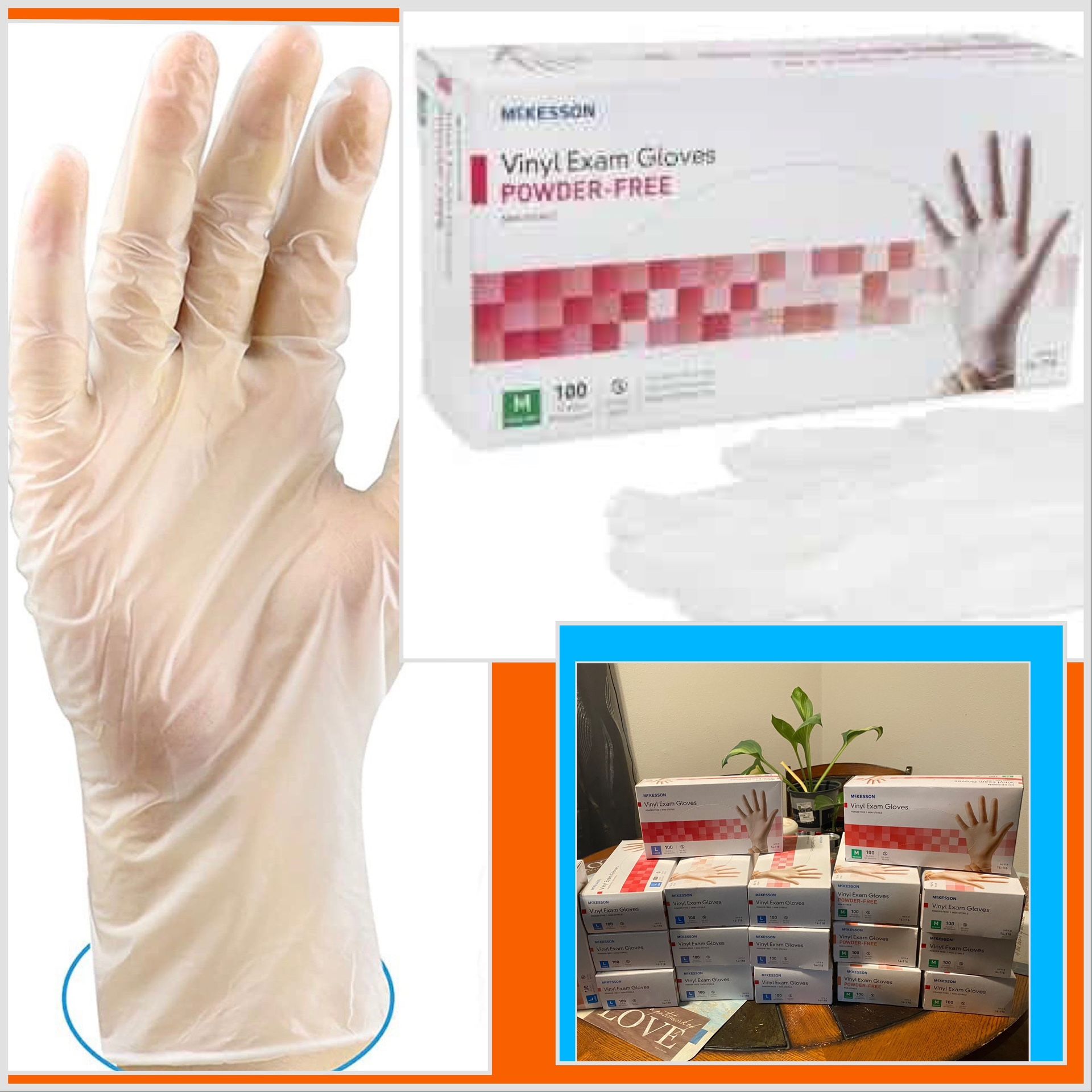 😍😍😍not selling single boxes only selling bundle-15 boxes for 100!!!👏—single boxes of each size- each box has 100 single gloves--medical grade powd