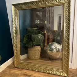 Large Gold Vintage Mirror