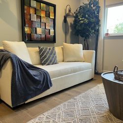 White Thomasville Sofa Bed -86 Inches Long 