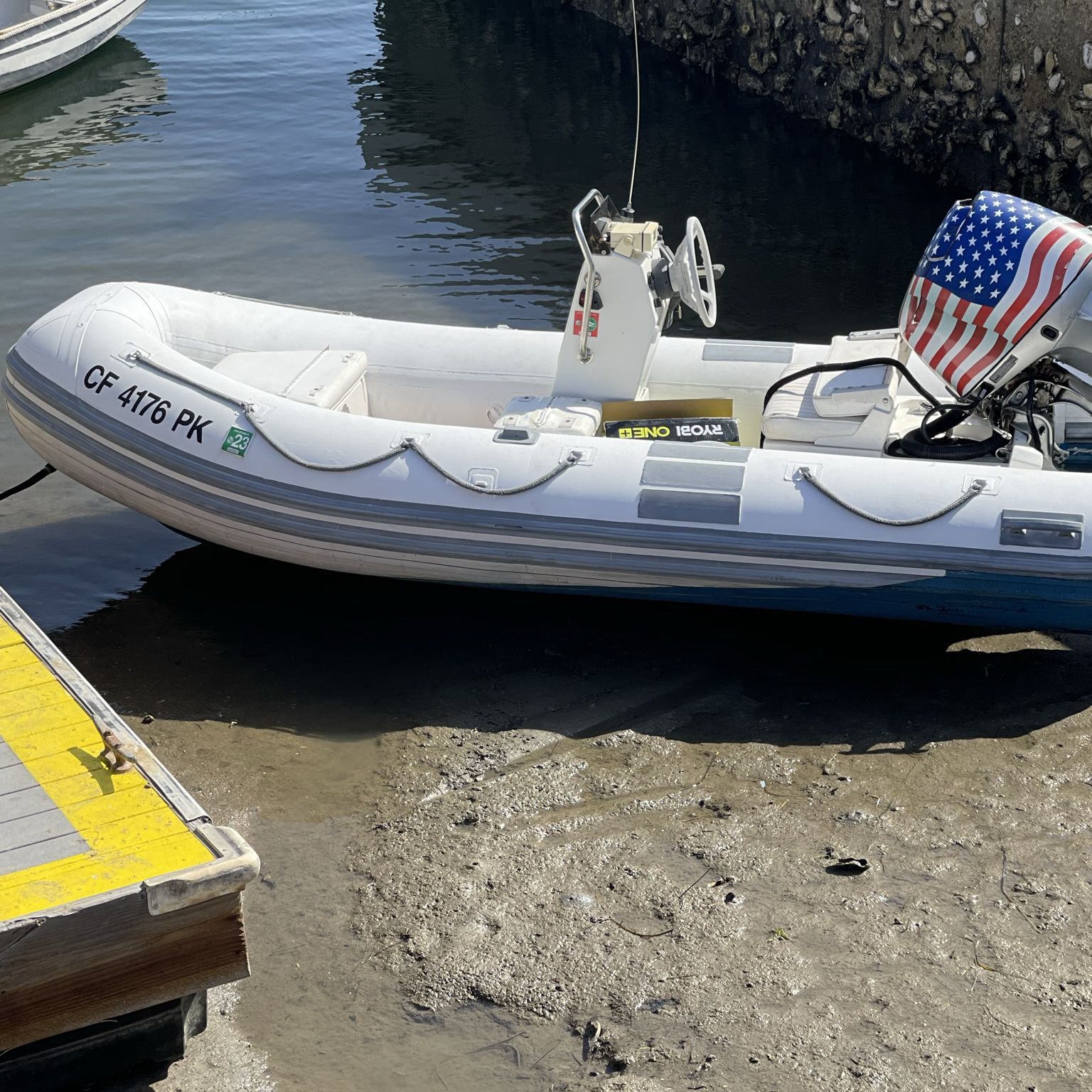 Caribe Rib Boat Inflatable 40 Outboard