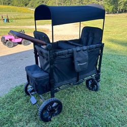 Wonderfold~Luxe~W2(2seater/2kids)~kids~wagon~with~canopy