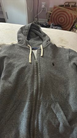 Polo Ralph Lauren Grey Zip-Up Hoodie