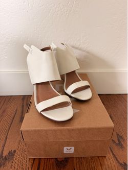 Halogen white sandal heels - women's size 7.5