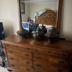 BEDROOM SET, TV STAND, DINING BUFFET, ARMOIRE CLOSET