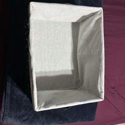 Infant Laundry Black White Basket