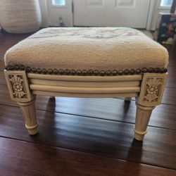 Custom Needle Point Step Stool
