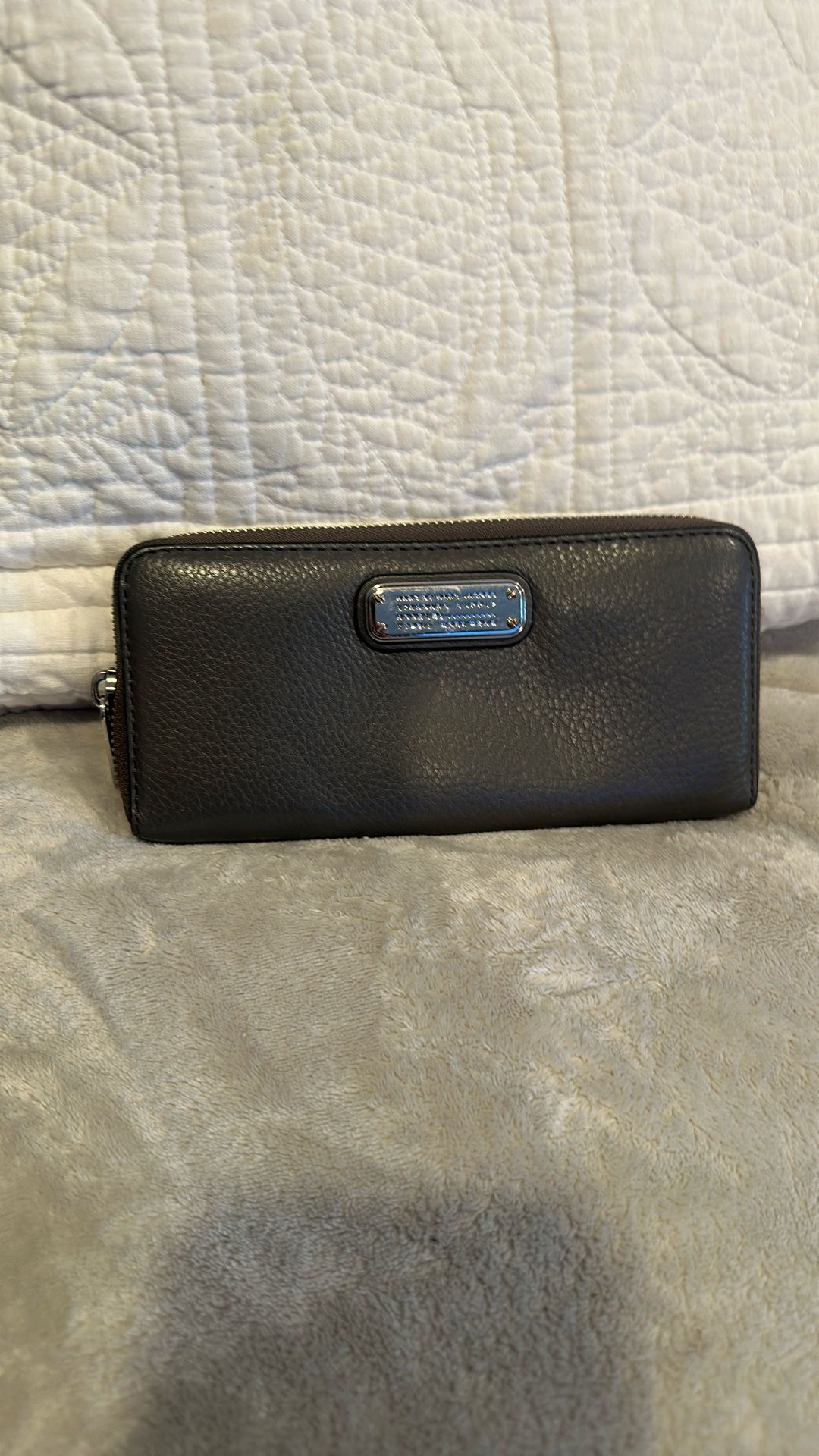 New Marc By Marc Jacobs Grey Leather Wallet