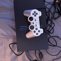 PS2 With Controller And Cables