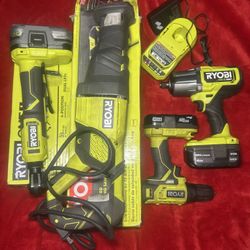 Ryobi set of electric tools