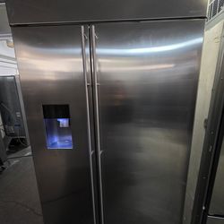 48" GE MONOGRAM BUILT IN STAINLESS STEEL REFRIGERATOR