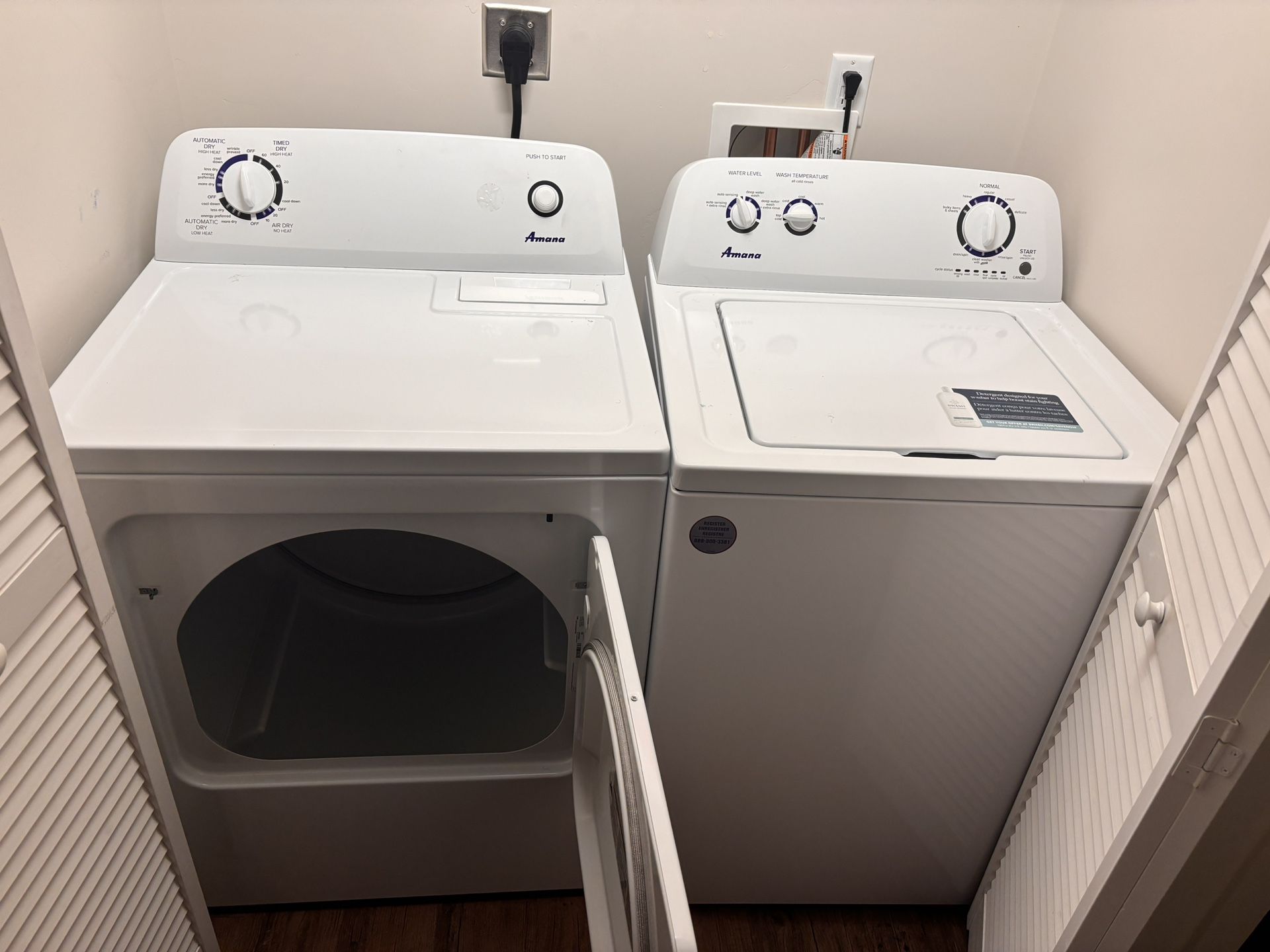 Amana Washer And Dryer Set *Pick Up Only*