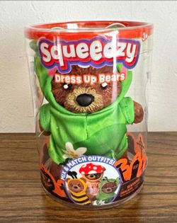 Squeeezy Dress Up Bears Frog Costume Plush Bear Halloween NEW In BOX
